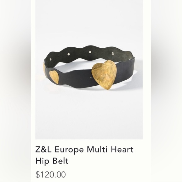Anthropologie Z&L Europe multi heart hip belt size - Picture 8 of 8
